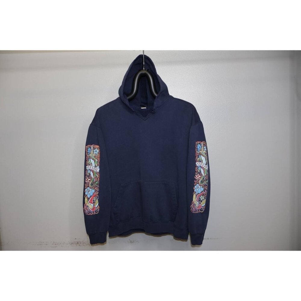 Extreme Limit Hoodie Men's L Dragon Flames Vintage Sweatshirt Skater Grunge Y2K